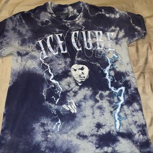 Ice cube Lightning graphic tie dye tee